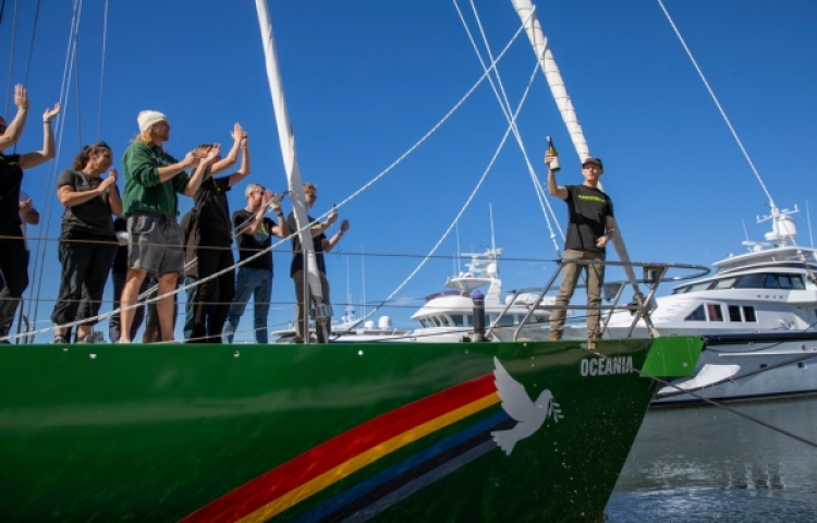 Greenpeace CEO on board Oceania