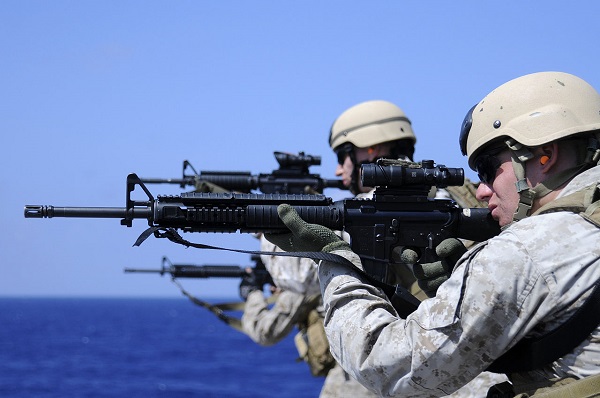 1280px US Navy 090921 N 4399G 131 Marines from Fleet Antiterrorism Security Team Pacific practice target shooting