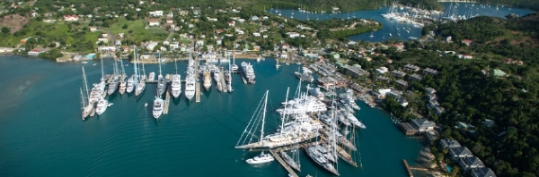 Antigua Yacht Charter Aerial