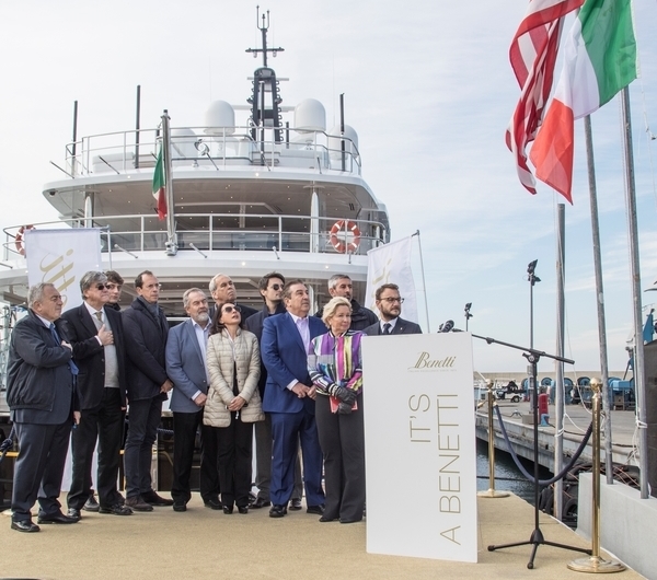 Benetti MY Spectre delivery ceremony HR