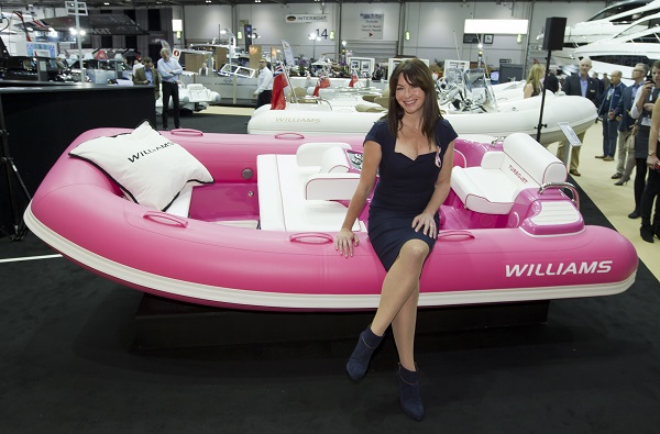 Charity feature 2 Suzi Perry with Williams tender
