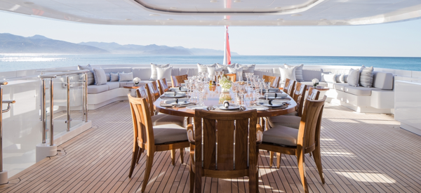 FLIBSTURQUOISE Fraser yacht for sale dining 002