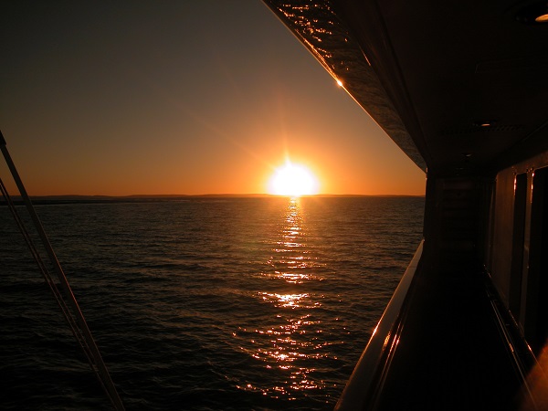 Kimberleys sunset from boat 600
