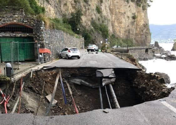 Liguria 600 road damage