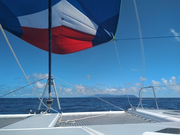 MO Spinnaker into the Marquesas