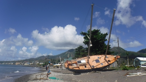 MO Wrecks on the beach in Dominica 2