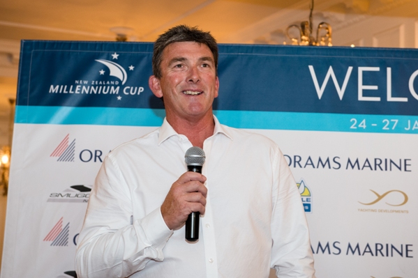Orams Marines Craig Park speaks at NZ Millennium Cup earlier this year 