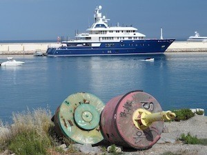 PortVauban Yacht and debris