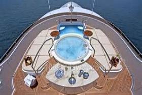 deck with jacuzzi