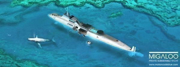 MIGALOO Private submersible yacht by motion code blue 1
