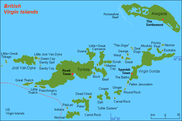 GB Virgin Islands Map Wikipedia
