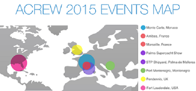acrew map of events