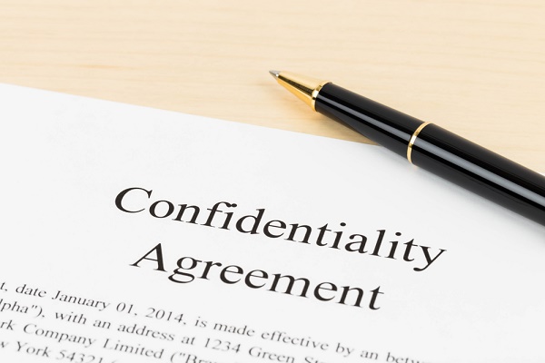 confidentiality agreement 600