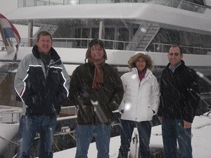 crew in snow
