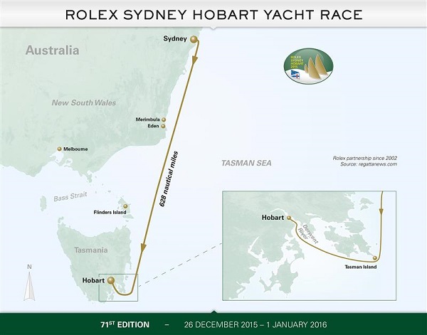 map of Hobart race
