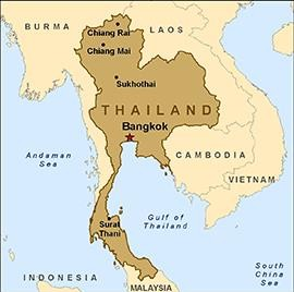 map thailand