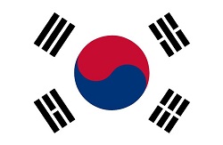 south korea flag 250